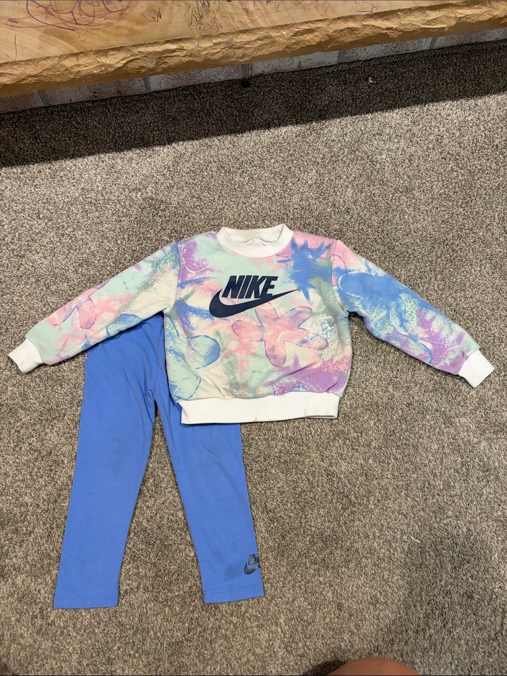 Nike Blue Kids Leggings - Solid Royal/Periwinkle